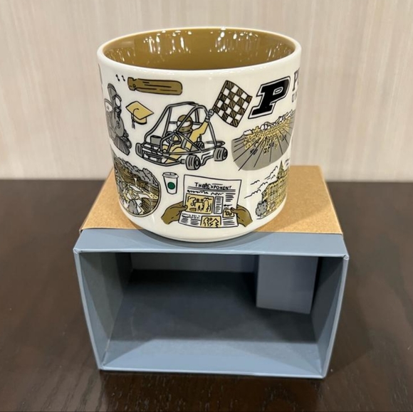Set of 2 NEW 14oz Starbucks Purdue Been There Campus Collection mugs - Picture 8 of 9